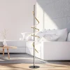 JUST LIGHT. GmbH JUST LIGHT. Emanda LED-gulvlampe, jern, svart-messing Discount