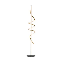 JUST LIGHT. GmbH JUST LIGHT. Emanda LED-gulvlampe, jern, svart-messing Discount