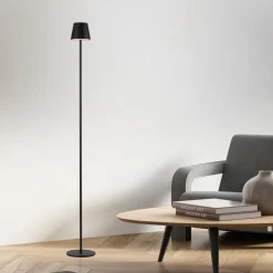 JUST LIGHT. GmbH JUST LIGHT. Euria LED-gulvlampe, svart, jern, IP54 Hot