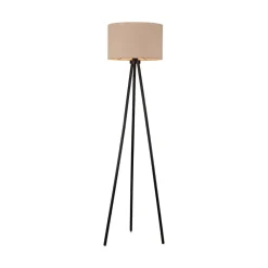 JUST LIGHT. Gulvlampe Green Duro, tekstil, stativ, beige| Gulvlamper