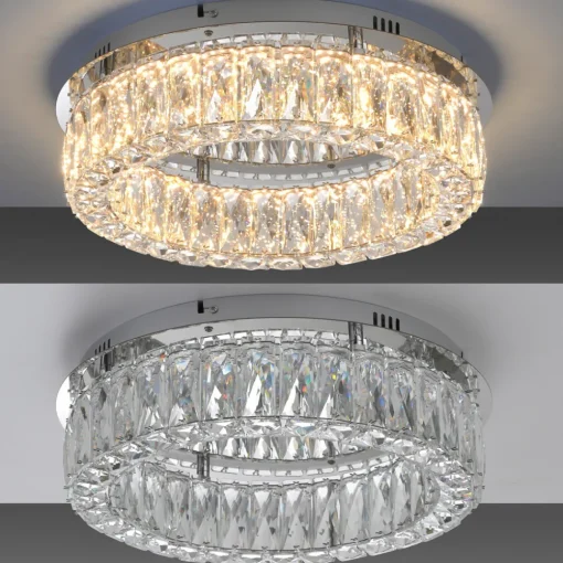 JUST LIGHT. GmbH JUST LIGHT. Kulunka taklampe, jern, krystallglass Clearance