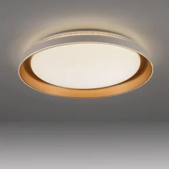 JUST LIGHT. GmbH JUST LIGHT. Sati taklampe, plast, hvit/messing Outlet