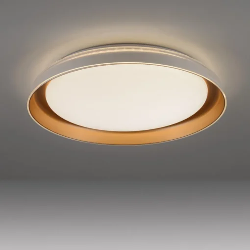 JUST LIGHT. GmbH JUST LIGHT. Sati taklampe, plast, hvit/messing Outlet