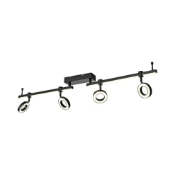 JUST LIGHT. GmbH JUST LIGHT. Taklampe LOLAsmart Bileda, 4 lyskilder, svart| Smarthus Belysning