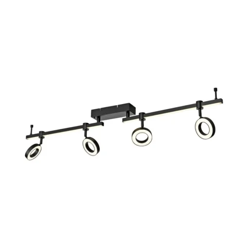 JUST LIGHT. GmbH JUST LIGHT. Taklampe LOLAsmart Bileda, 4 lyskilder, svart| Smarthus Belysning