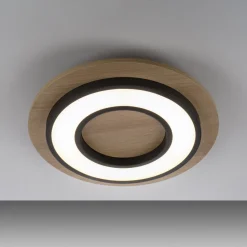 JUST LIGHT. GmbH JUST LIGHT. Taklampe Tola, rund, tre, 3 000 K Best