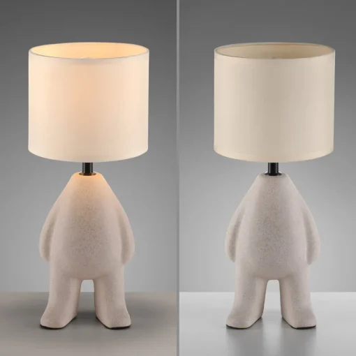 JUST LIGHT. GmbH JUST LIGHT. Ted bordlampe, keramikk, stående, sandbeige| Bordlamper