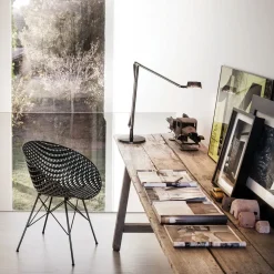 Kartell Justerbar LED bordlampe Aledin Dec, røykgrå Online