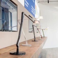 Kartell Justerbar LED bordlampe Aledin Dec, røykgrå Online