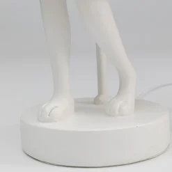 KARE Animal Rabbit bordlampe, hvit/rosa, høyde 50 cm| Bordlamper