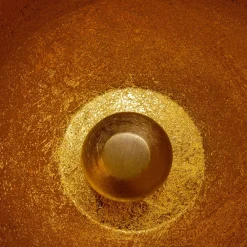 KARE Apollon gulvlampe, gull, Ø 50 cm| Gulvlamper