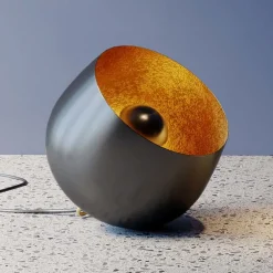 KARE Apollon gulvlampe, svart, Ø 50 cm| Gulvlamper