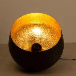 KARE Apollon gulvlampe, svart, Ø 50 cm| Gulvlamper