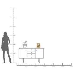 KARE bilderamme Flower, 13 x 18 cm, polyresin, gullfarget Best