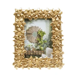 KARE bilderamme Flower, 13 x 18 cm, polyresin, gullfarget Best