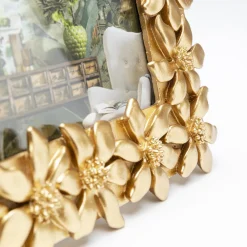 KARE bilderamme Flower, 13 x 18 cm, polyresin, gullfarget Best
