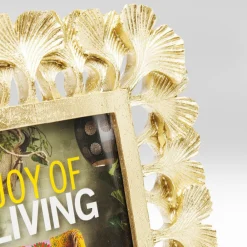 KARE bilderamme Ginkgo, 10 x 15 cm, polyresin, gullfarget Hot