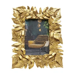 KARE bilderamme Gold Leaves, 10 x 15 cm, gullfarget Clearance