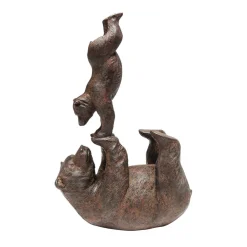 KARE dekorativ figur Artistic Bears Handstand, polyresin, brun Outlet