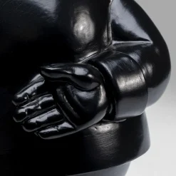 KARE dekorativ figur dverg stående, svart/gull, polyresin New