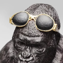 KARE dekorativ figur Monkey Beach, høyde 20 cm, svart polyresin Hot