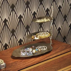 KARE Etagere Leaf, aluminium, forniklet, høyde 46 cm