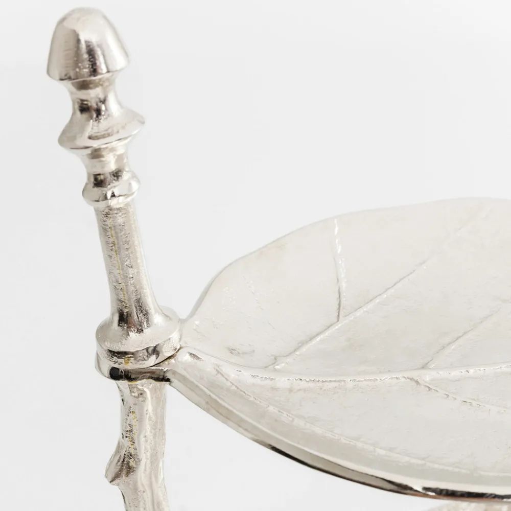 KARE Etagere Leaf, aluminium, forniklet, høyde 46 cm