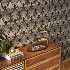 KARE Etagere Leaf, aluminium, messingbelagt, h 46 cm| Møbel Og Interiør