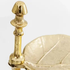 KARE Etagere Leaf, aluminium, messingbelagt, h 46 cm| Møbel Og Interiør