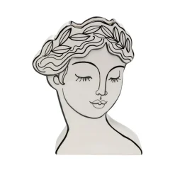 KARE Favola Lady-vase, høyde 25 cm, keramikk, svart/hvit| Møbel Og Interiør