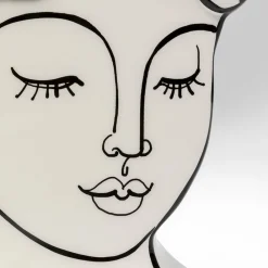 KARE Favola Lady-vase, høyde 25 cm, keramikk, svart/hvit| Møbel Og Interiør