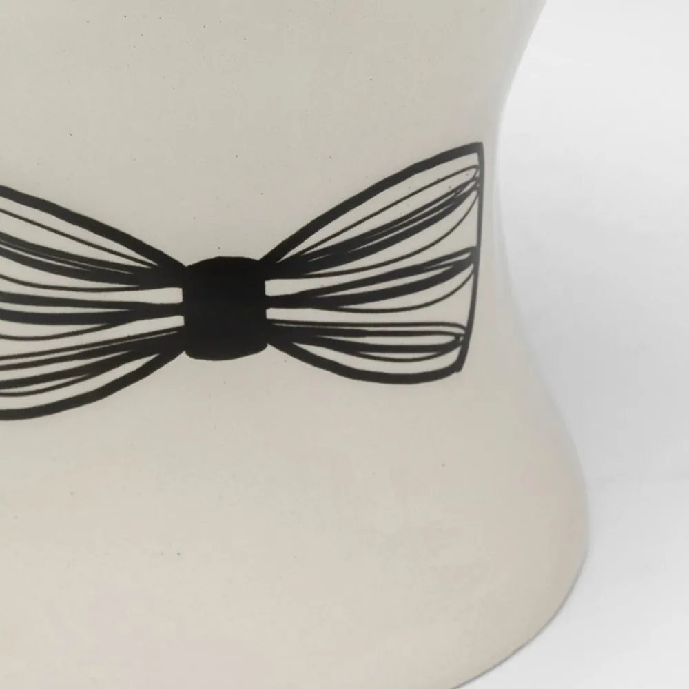 KARE Favola Men vase, høyde 30 cm, keramikk, svart/hvit