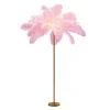 KARE Feather Palm gulvlampe med fjær, rosa| Gulvlamper