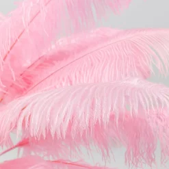 KARE Feather Palm gulvlampe med fjær, rosa| Gulvlamper