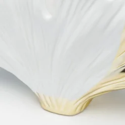 KARE Ginkgo Elegance-vase, høyde 18 cm, steintøy, hvit, gull Sale