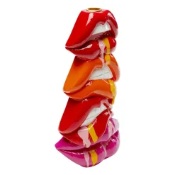 KARE Lysestake Lips, høyde 30 cm, polyresin, rød New