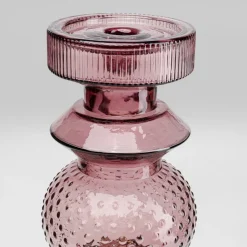 KARE Lysestake Marvelous Duo, høyde 49 cm, glass lilla/grå| Møbel Og Interiør