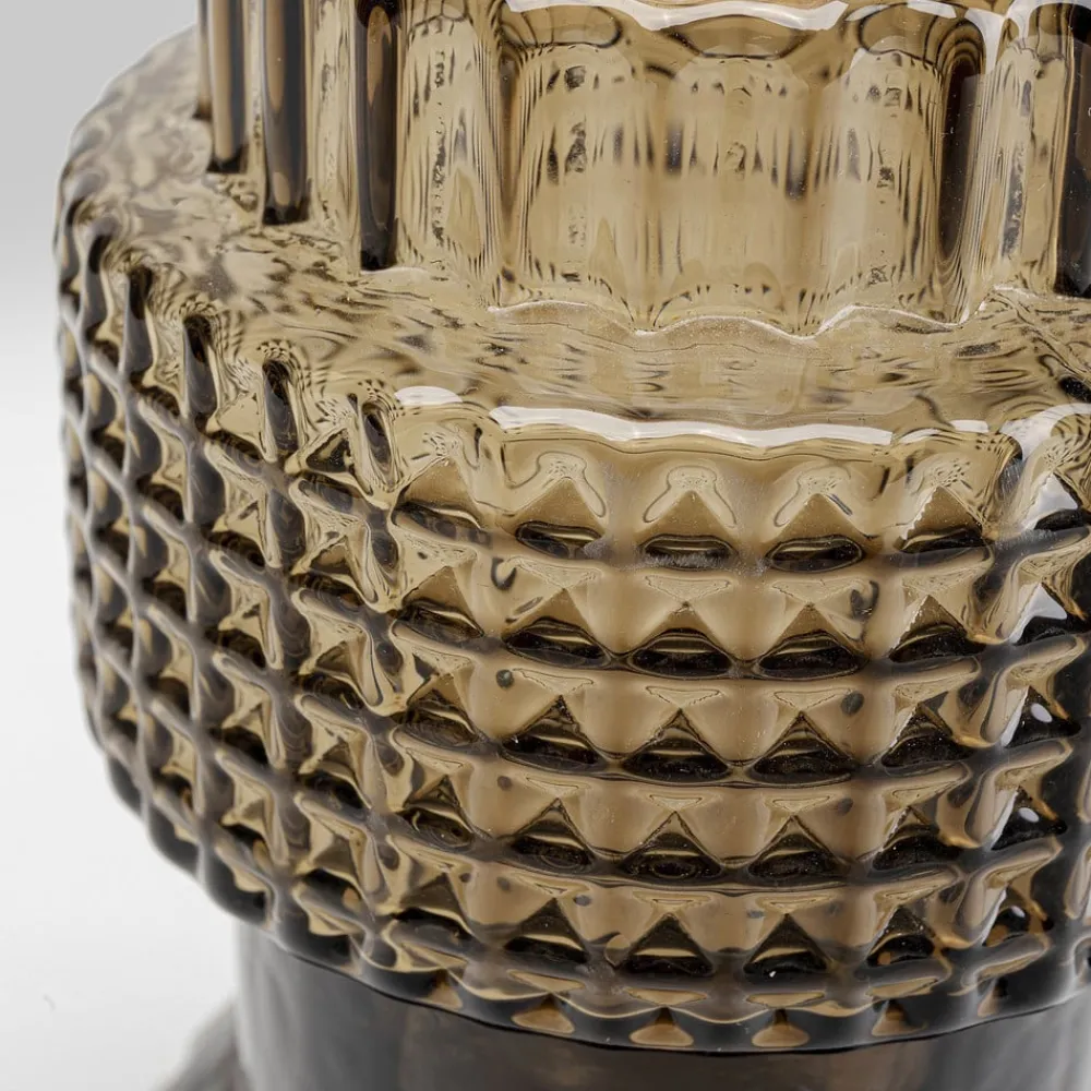 KARE Lysestake Marvelous Duo, høyde 49 cm, glass lilla/grå| Møbel Og Interiør