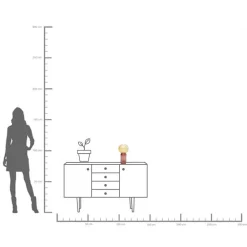 KARE Marvelous Duo-vase, høyde 31 cm, glass, gul, lilla