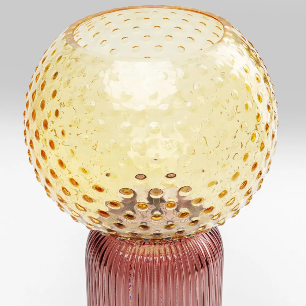 KARE Marvelous Duo-vase, høyde 31 cm, glass, gul, lilla
