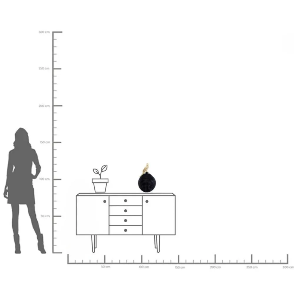 KARE Papegøyedekorasjonsboks, høyde 40 cm, polyresin, svart, gull| Møbel Og Interiør