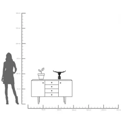 KARE pyntegjenstand Athlet Black Small, svart, bredde 43 cm Online