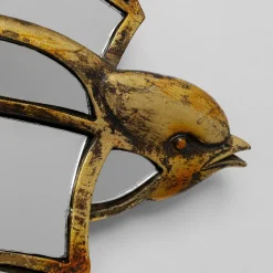 KARE Swallow Mirror veggobjekt, polyresin, glass, gull| Møbel Og Interiør