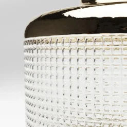 KARE Vase LA Noble, høyde 18 cm, glass, gull/klar, håndlaget