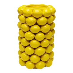 KARE Vase Lemon Juice, høyde 43 cm, Ø 26 cm, porselen, gul Discount