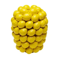KARE Vase Lemon Juice, høyde 40 cm, Ø 31 cm, porselen, gul Online