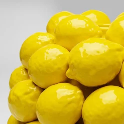 KARE Vase Lemon Juice, høyde 40 cm, Ø 31 cm, porselen, gul Online