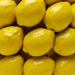 KARE Vase Lemon Juice, høyde 40 cm, Ø 31 cm, porselen, gul Online