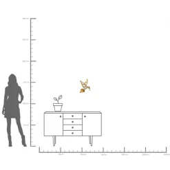 KARE veggobjekt Hummingbird Mirror, polyresin, glass, gull Online