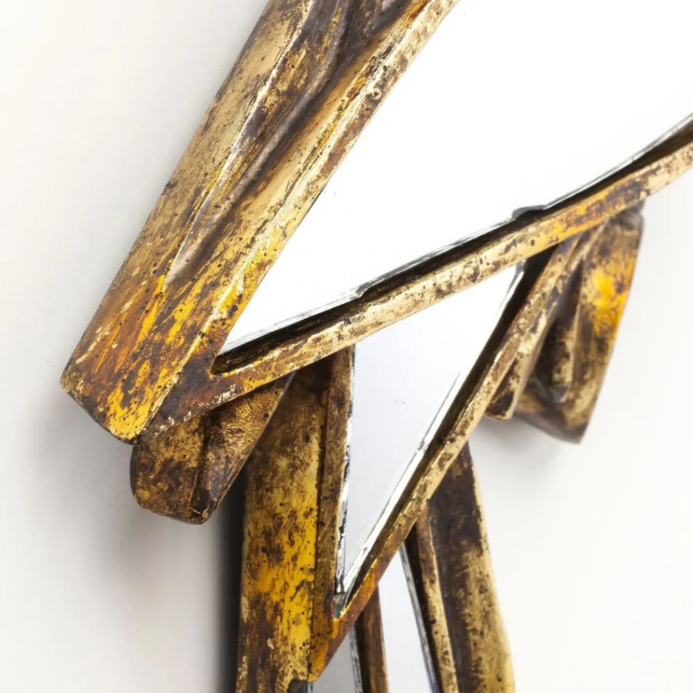 KARE veggobjekt Parrot Mirror, polyresin, glass, gull| Møbel Og Interiør